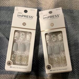 imPRESS Press-On Manicure Set - Marble and Glitter 
2 for the price of one